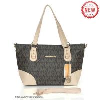 michael kors logo signature groot koffie bakken Tassen Online i07cx101